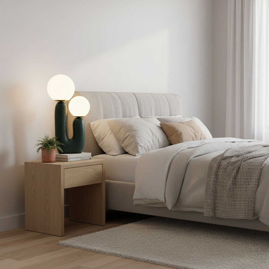 Oo Textured Resin Table Lamp