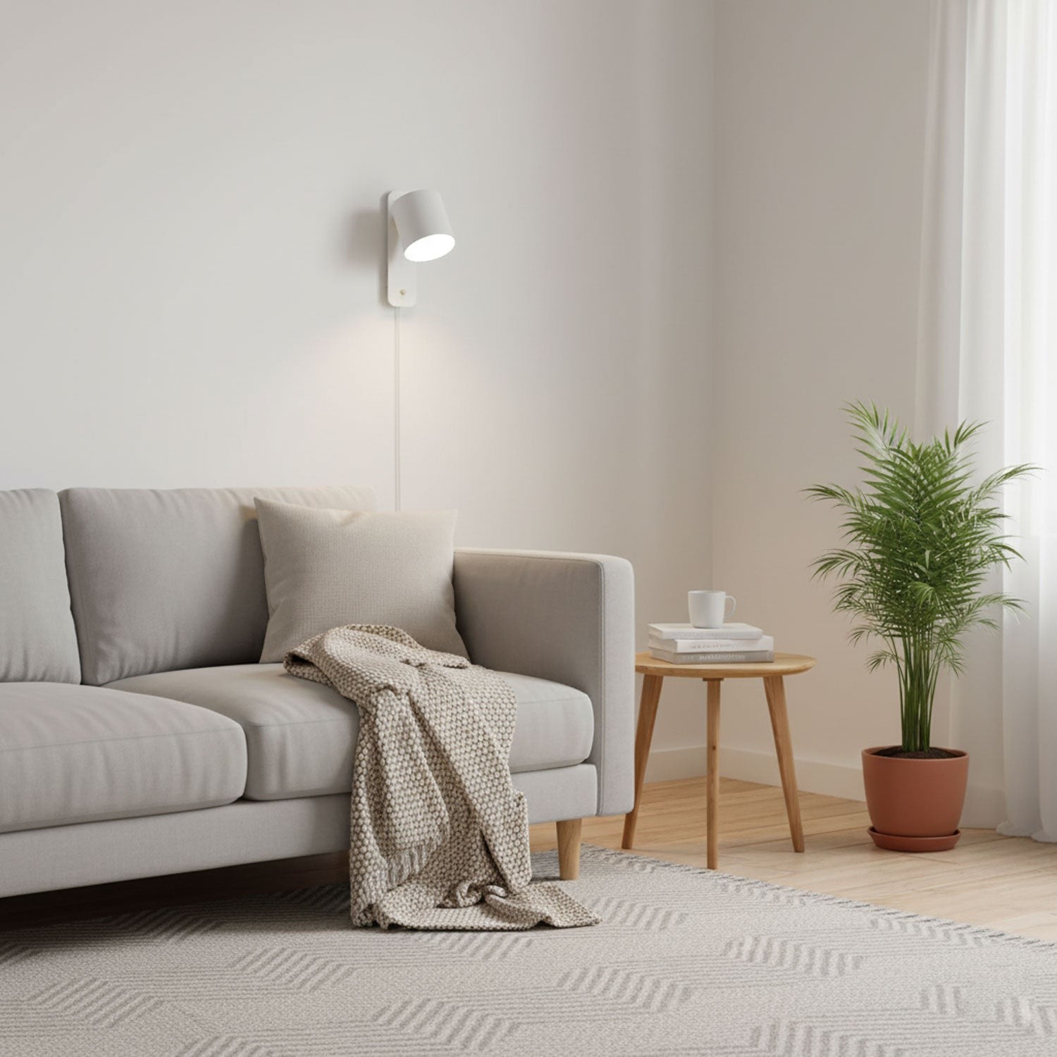 Orbit Plug-in Rotating Wall Lamp