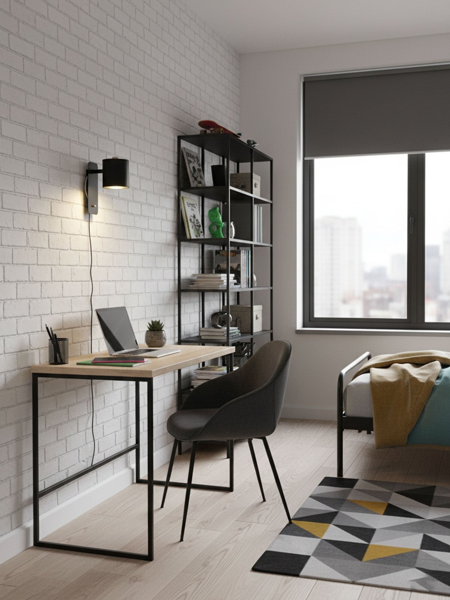 Orbit Plug-in Rotating Wall Lamp