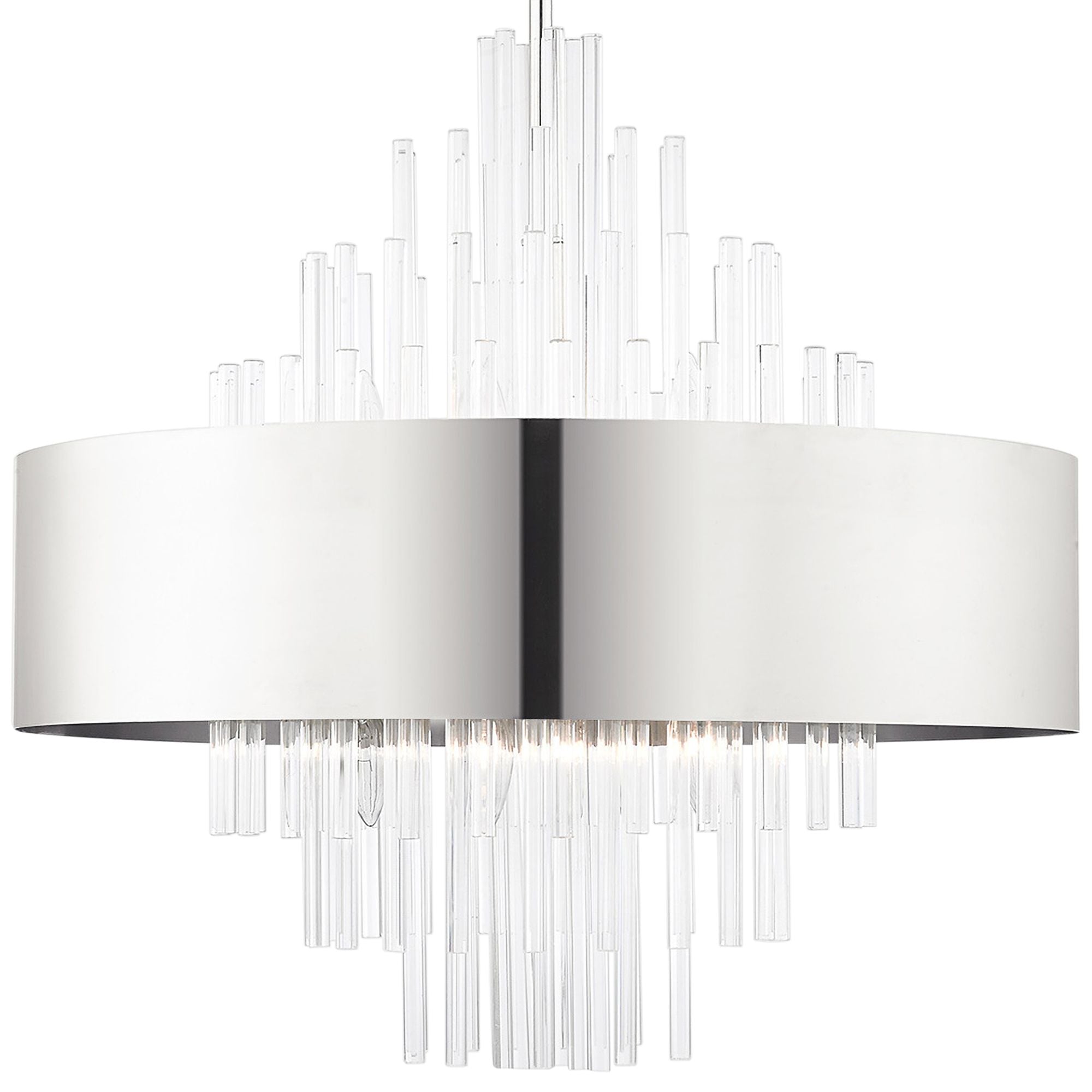Orenburg 10-Light Polished Nickel Chandelier