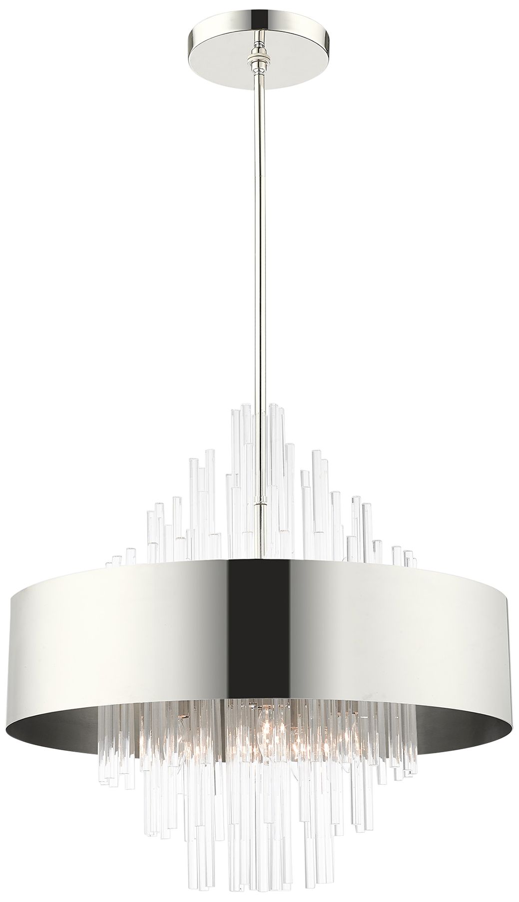 Orenburg 10-Light Polished Nickel Chandelier