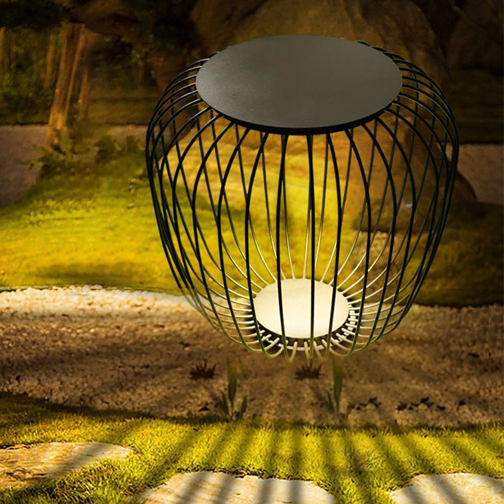 Outdoor Waterproof Cage Shape Stool Table Lamp LED Lamp