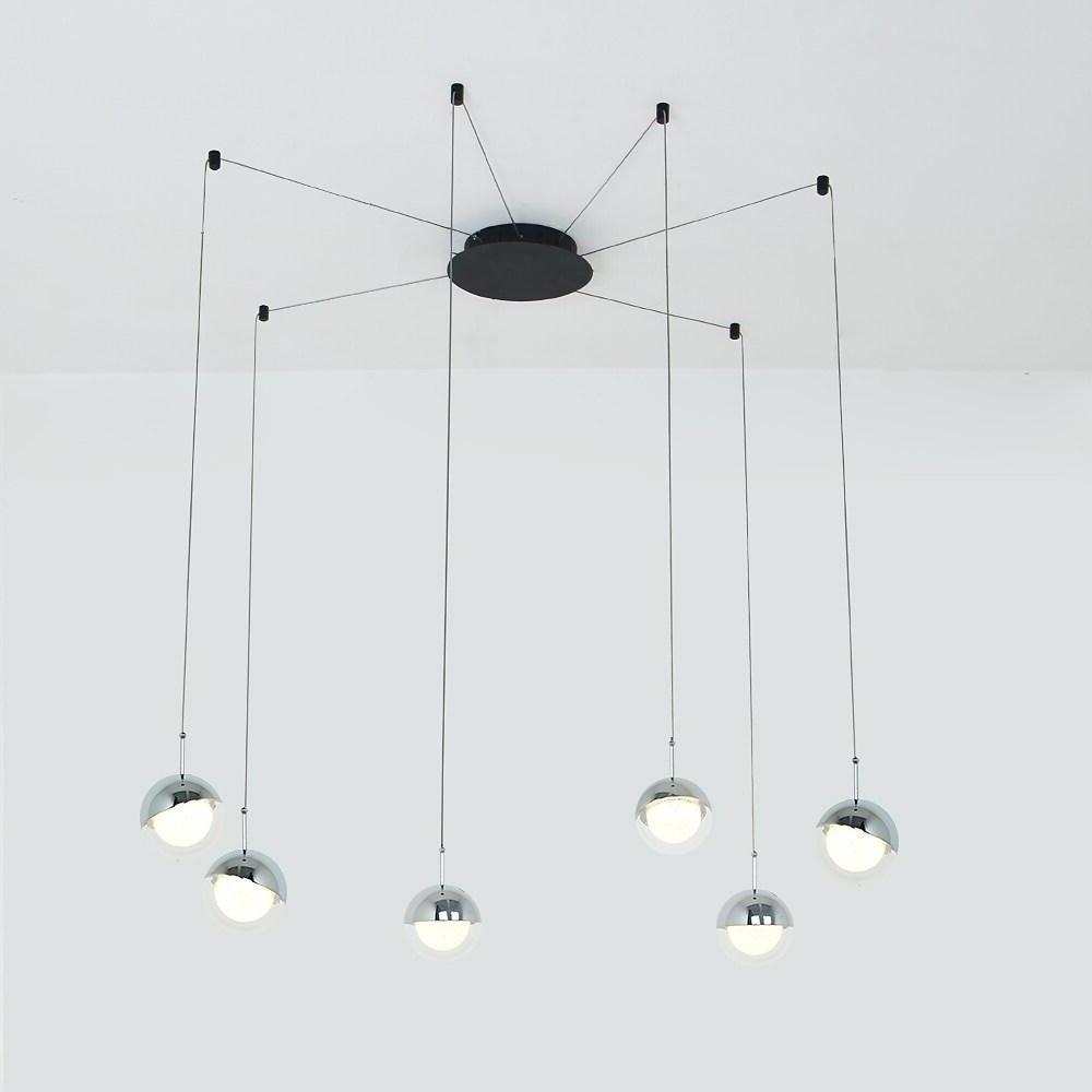 Mini Globe Cluster Design Chandelier Light Metal Light