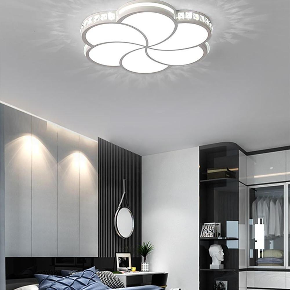 Geometric Flower Shaped Flush Mount Ceiling Light Metal