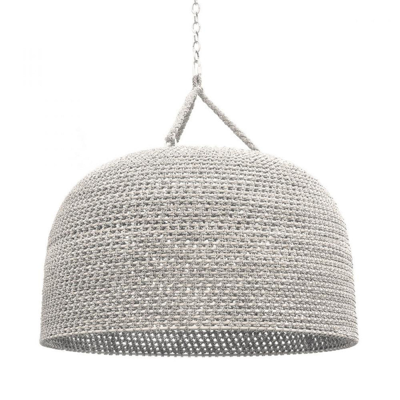 Grid Pendant, 6-Light, Long Height, Vintage Platinum