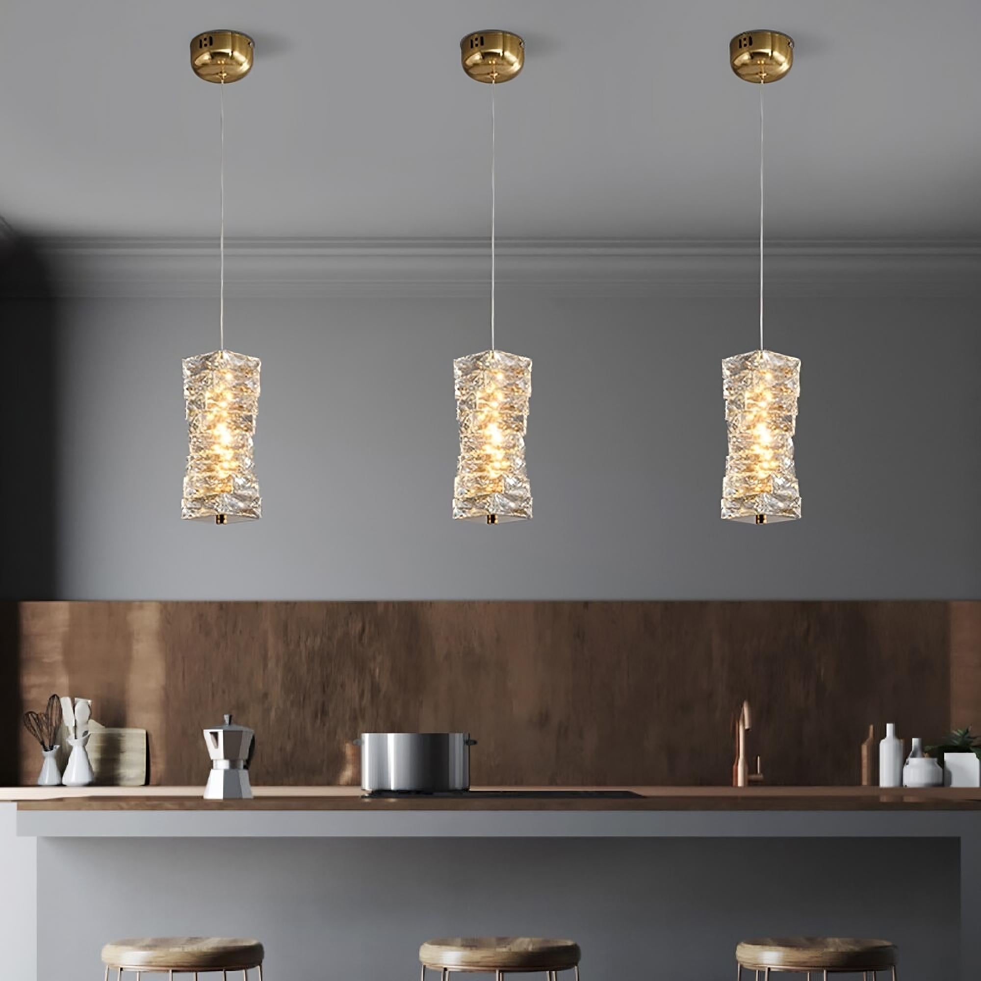 Bacci Crystal Light Fixture Chandelier