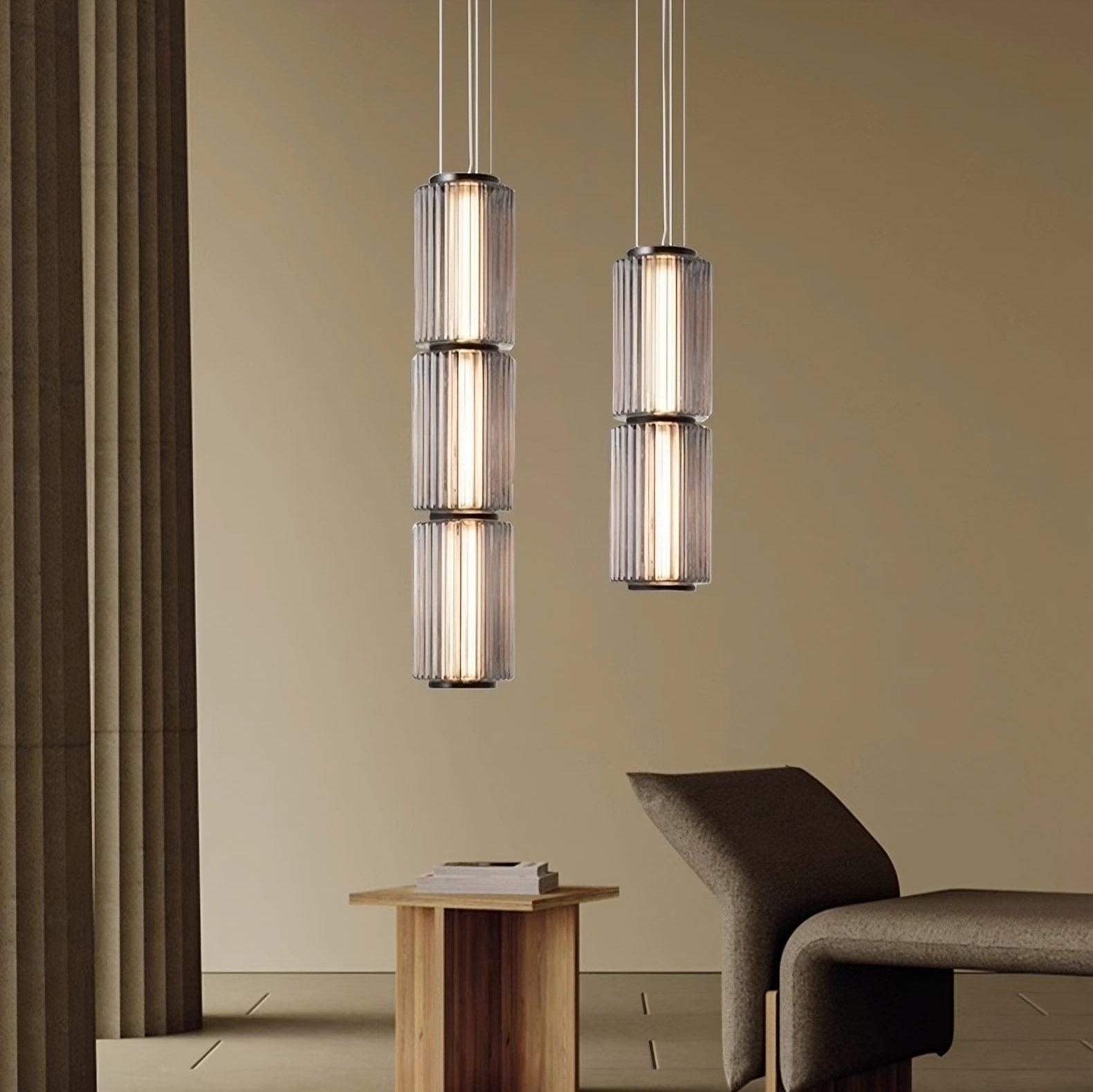 Steve Kano Glass Pendant Chandelier