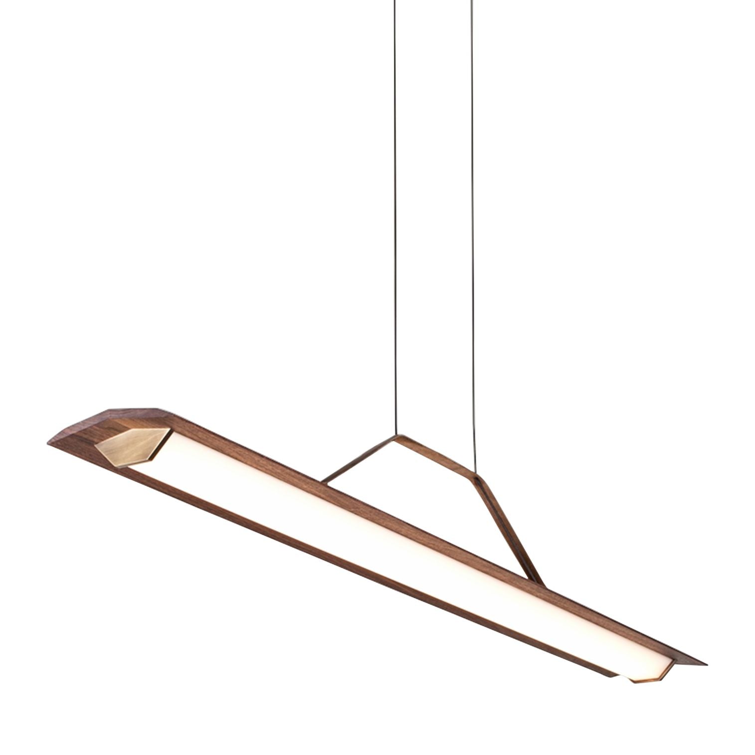 Penna 64.5"W Brass 2700K LED Kitchen Linear Pendant