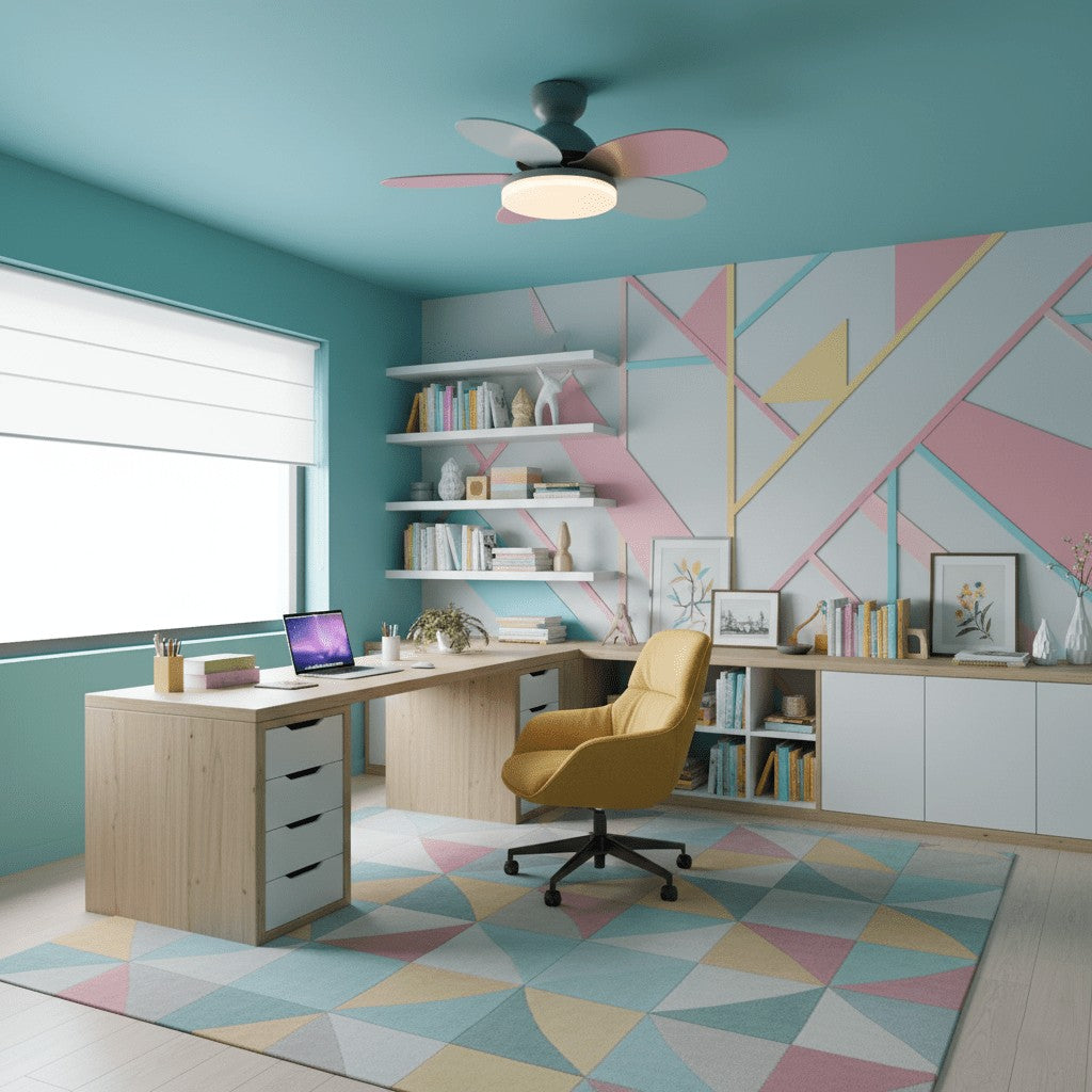 Petalo Wood Blade Ceiling Fan Light