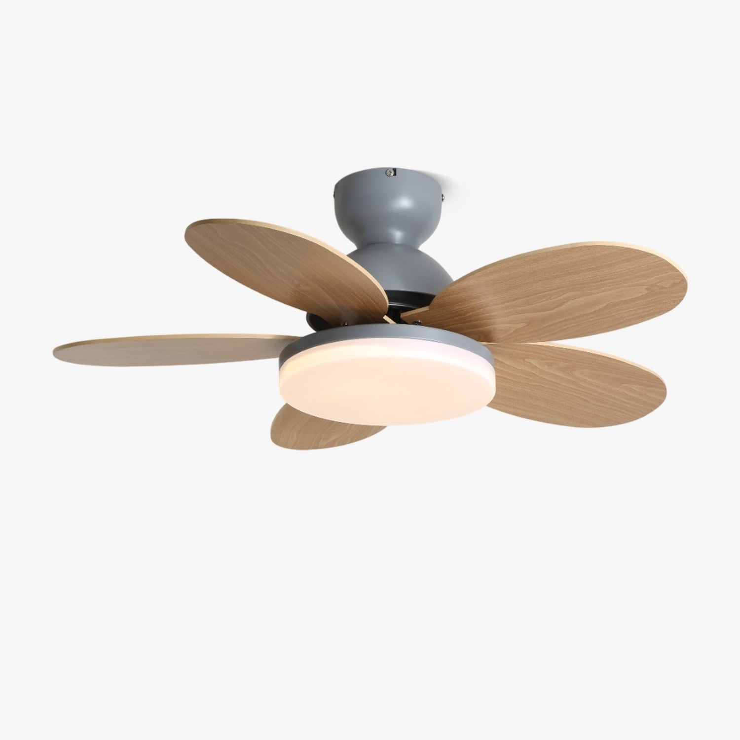 Petalo Wood Blade Ceiling Fan Light