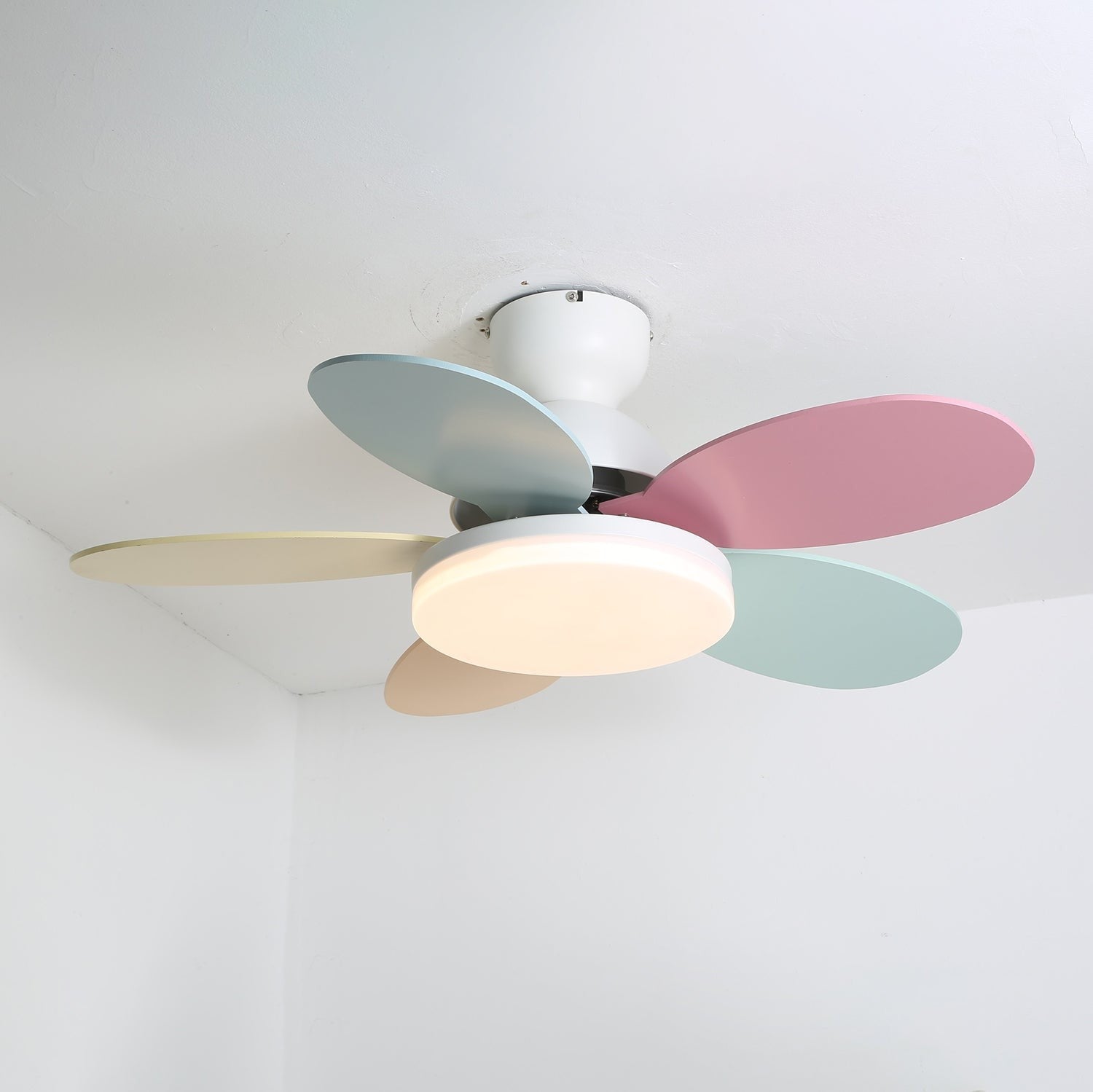 Petalo Wood Blade Ceiling Fan Light