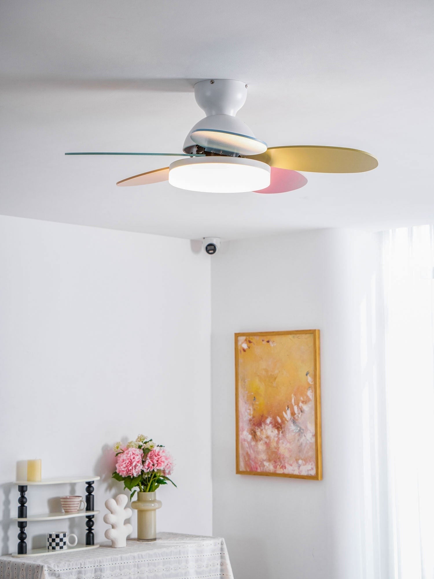 Petalo Wood Blade Ceiling Fan Light