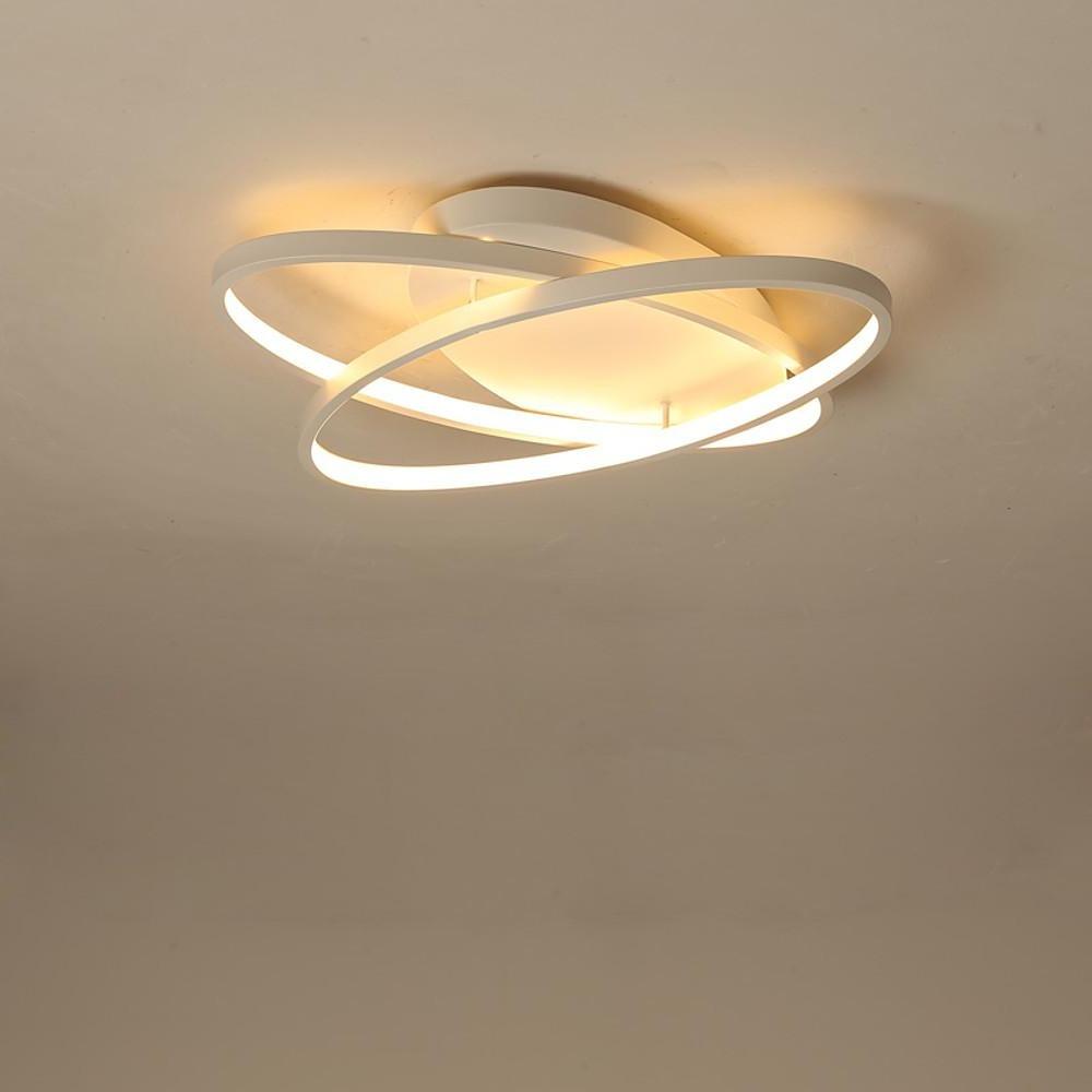 2 Ring Contemporary LED Flush Mount Ceiling Light