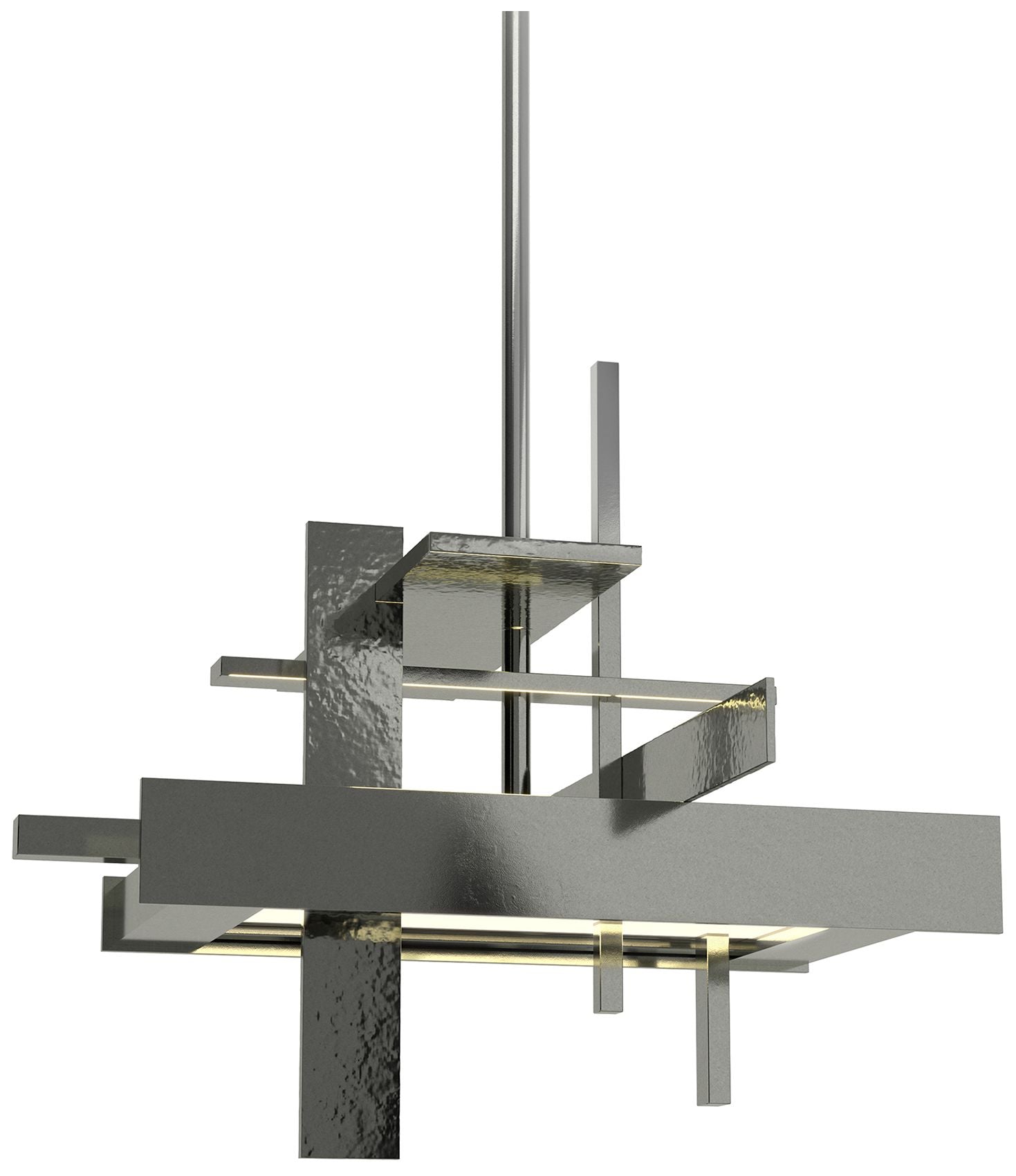 Planar 12.1" Wide Small Sterling LED Pendant Chandelier