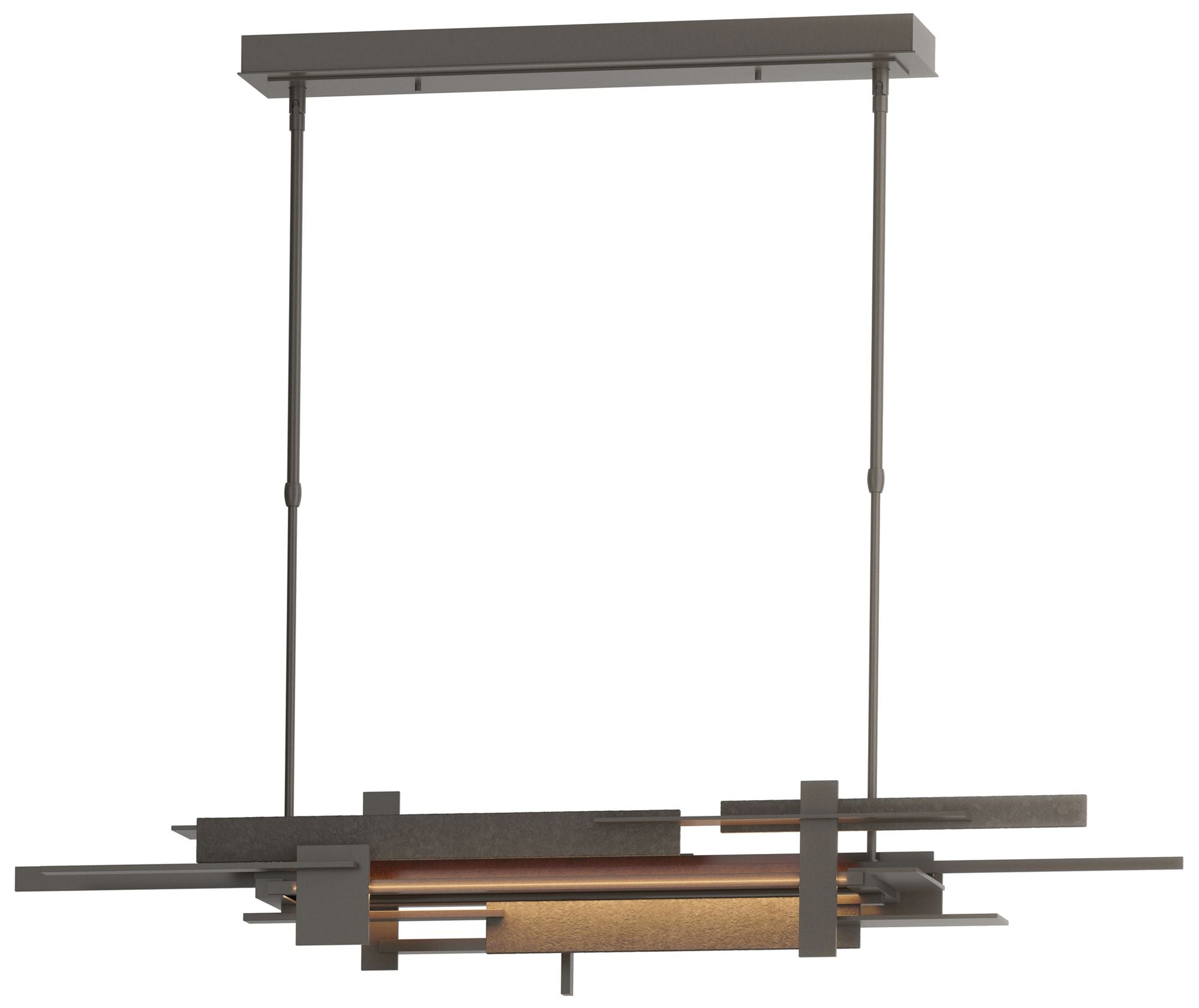 bronze chandelier shown as a main product image for open living spaces