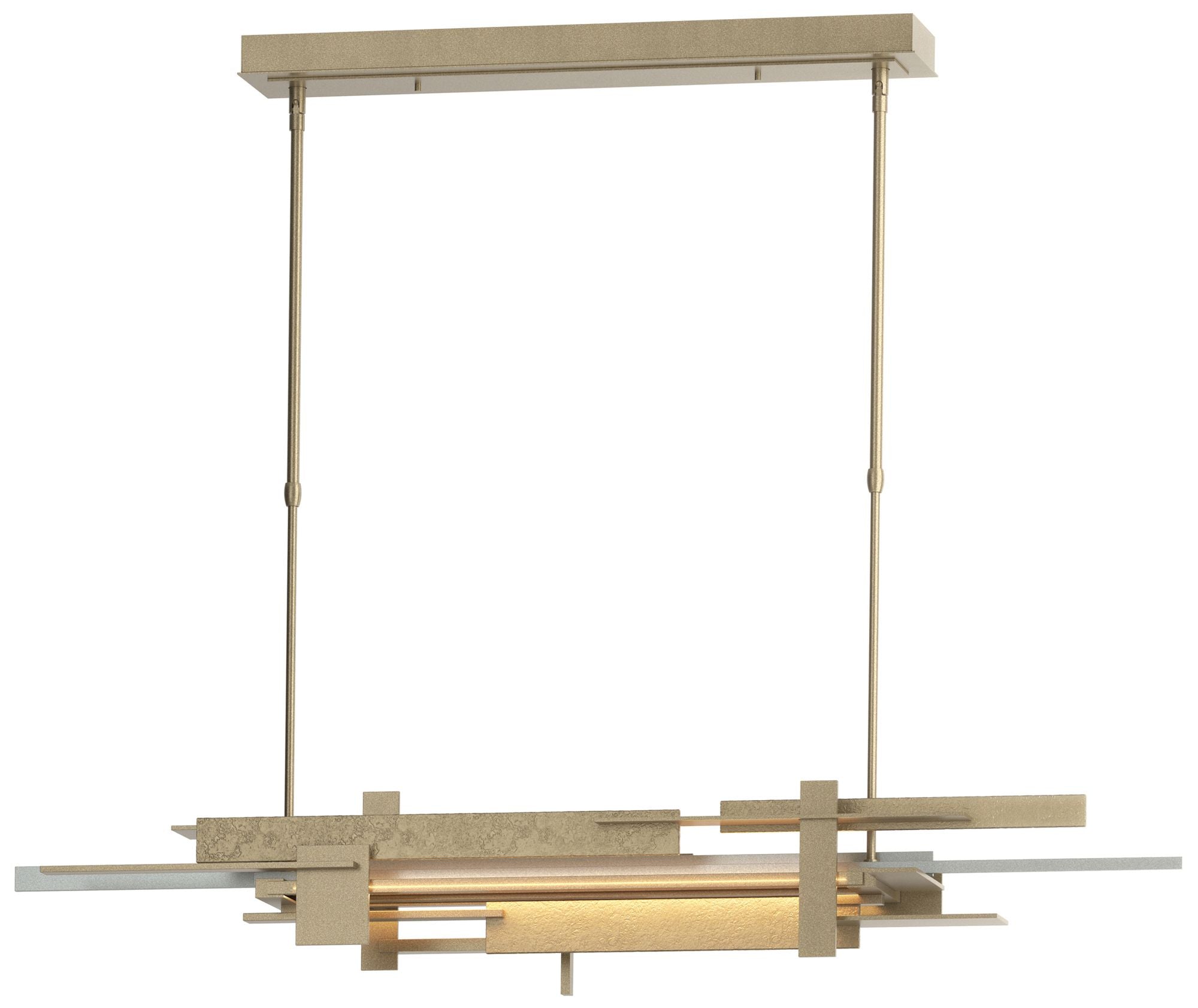 Planar 48.3"W Vintage Platinum Accented Soft Chandelier