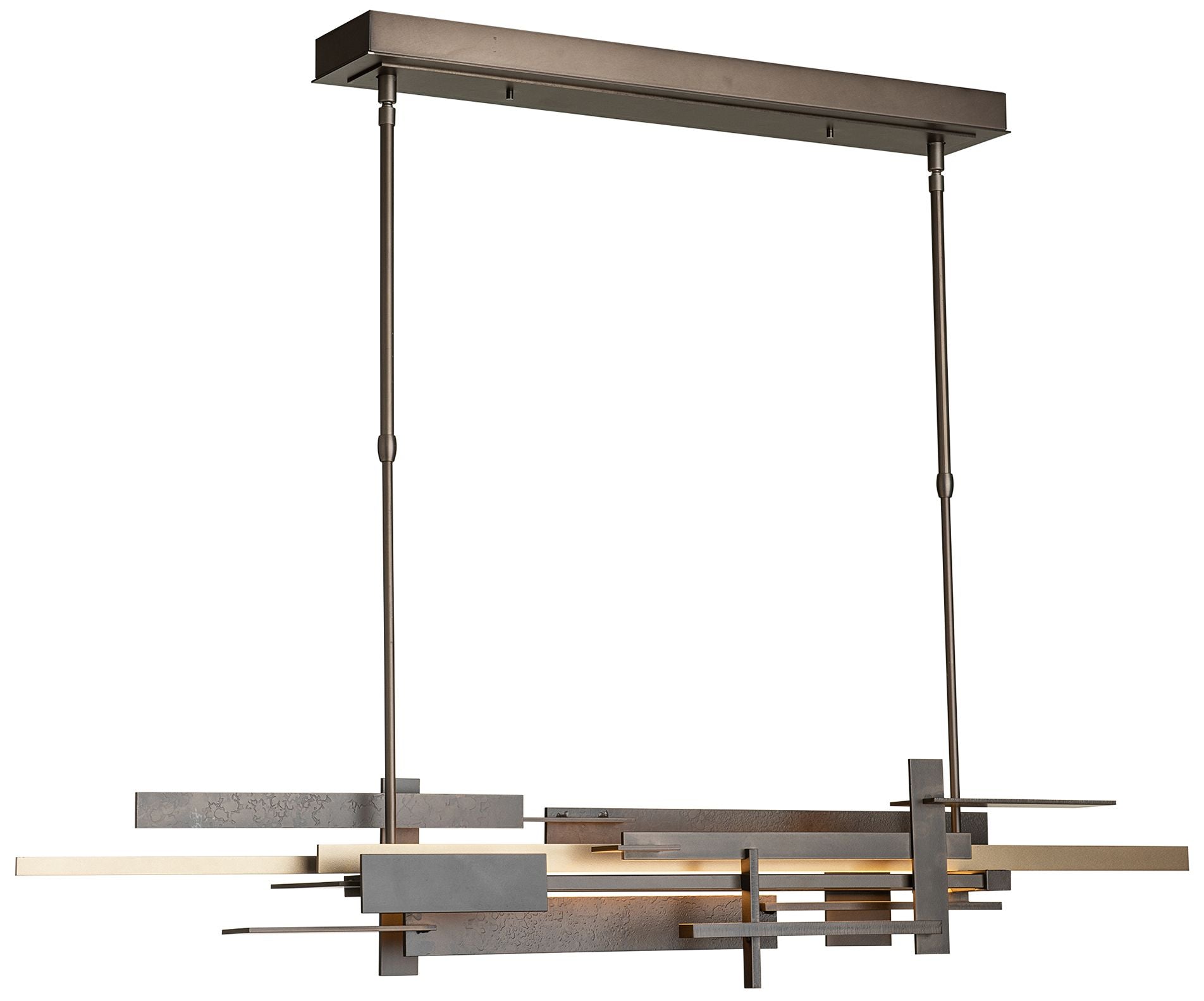 Planar LED with Accent Smoke Chandelier