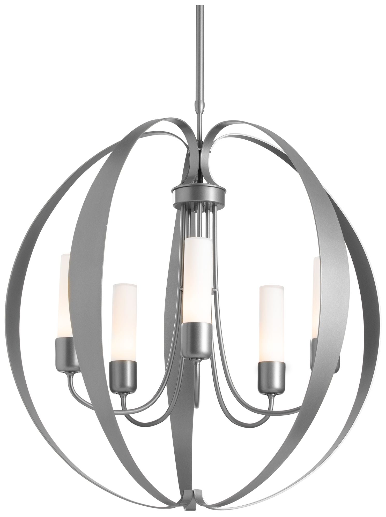 Pomme Outdoor Steel Finish Opal Chandelier