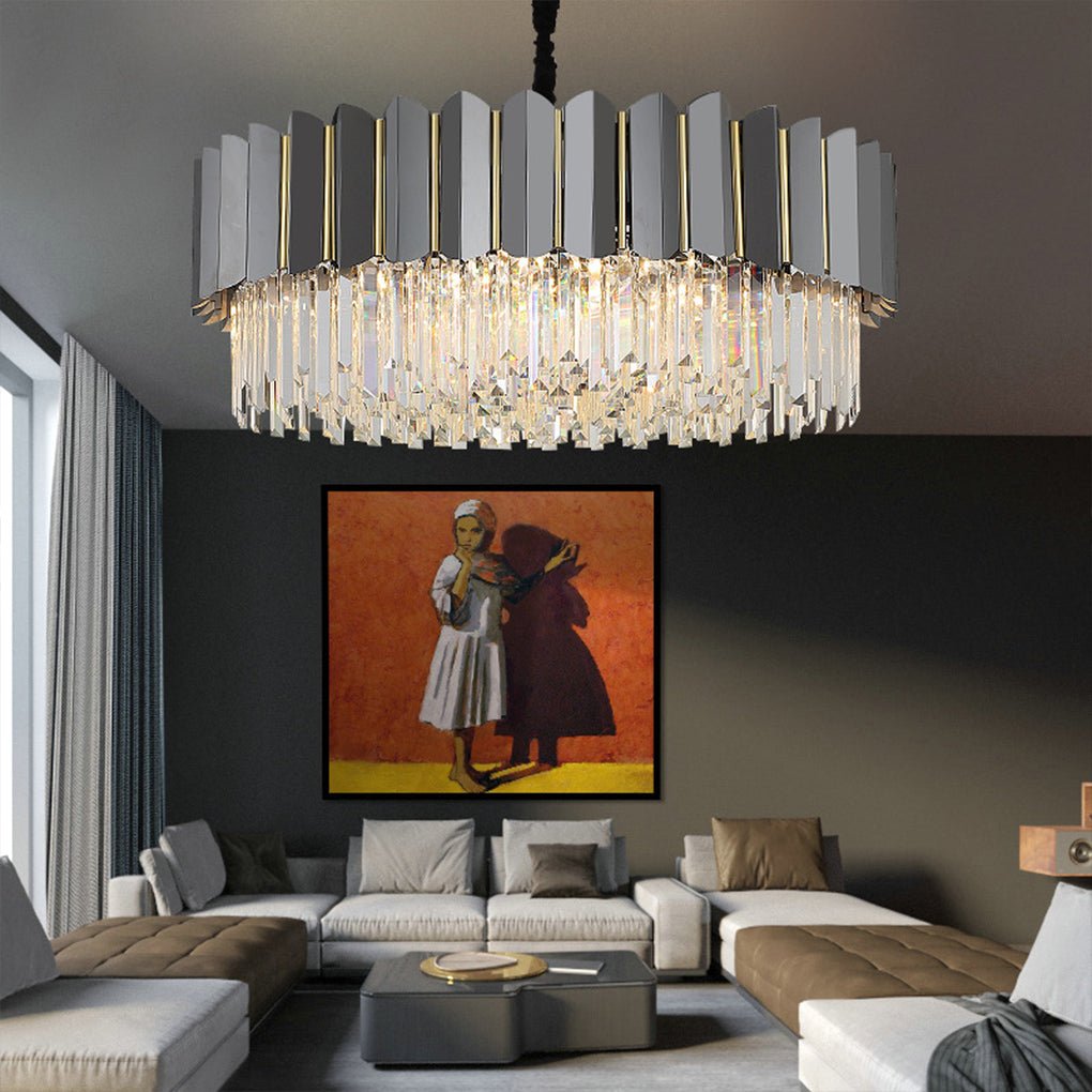 Postmodern Personality Three-color LED Room Chandelier
