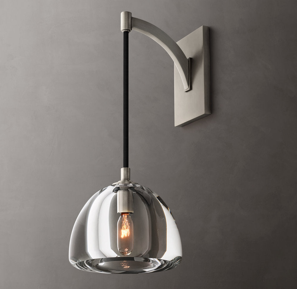Hemisphere Wall Light, Bathroom Wall Sconce, detail 16