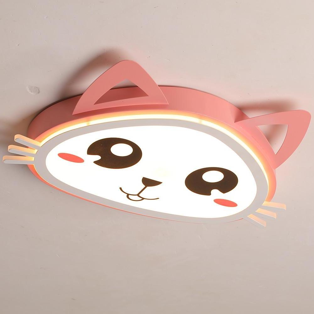 Kitten Bedroom Flush Mount Lighting LED Baby Kids