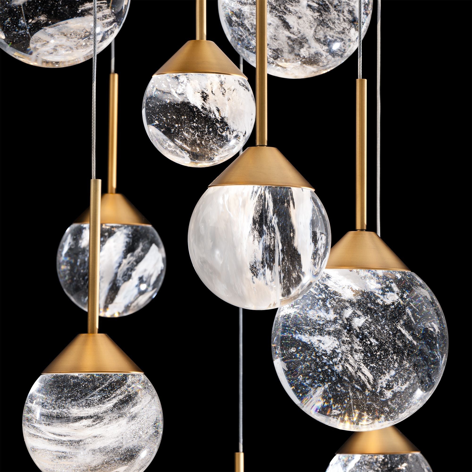 Quest 8"H X 23-Light Crystal Chandelier