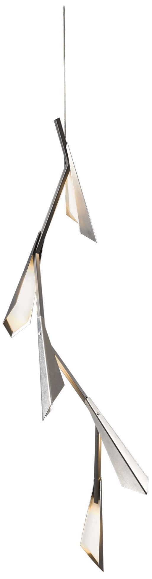 Quill Vertical Sterling LED Chandelier