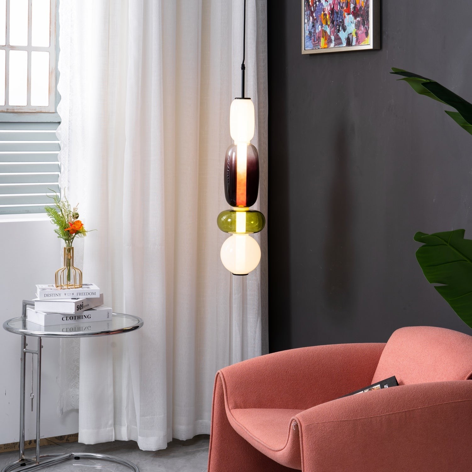Rainfall Glass Pendant Light