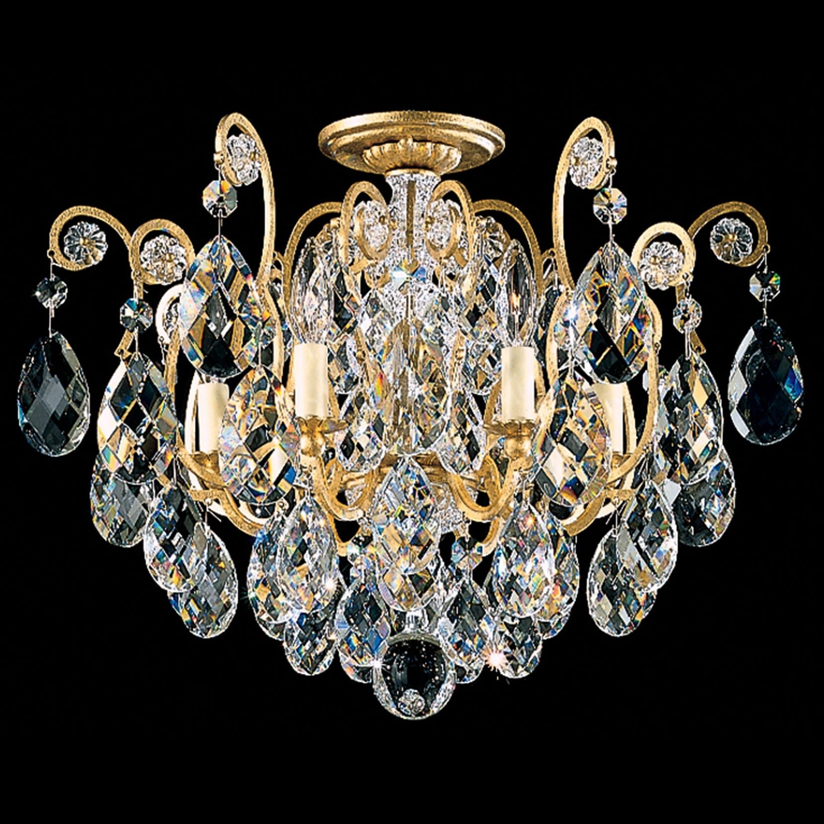 Renaissance 16"H X 6-Light Crystal Chandelier