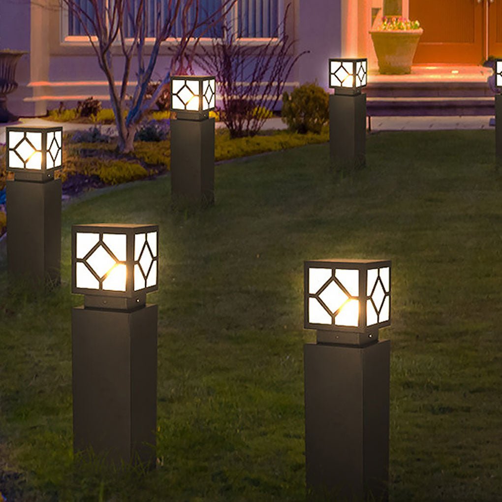 Retro European Square Exterior Waterproof LED Garden Light Solar Landscape Decorative Lamp, Outdoor Wall Light, detail 7