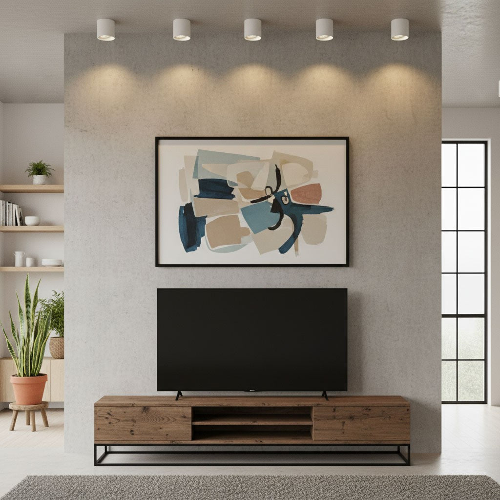 Ridge Edge Flush Ceiling Light