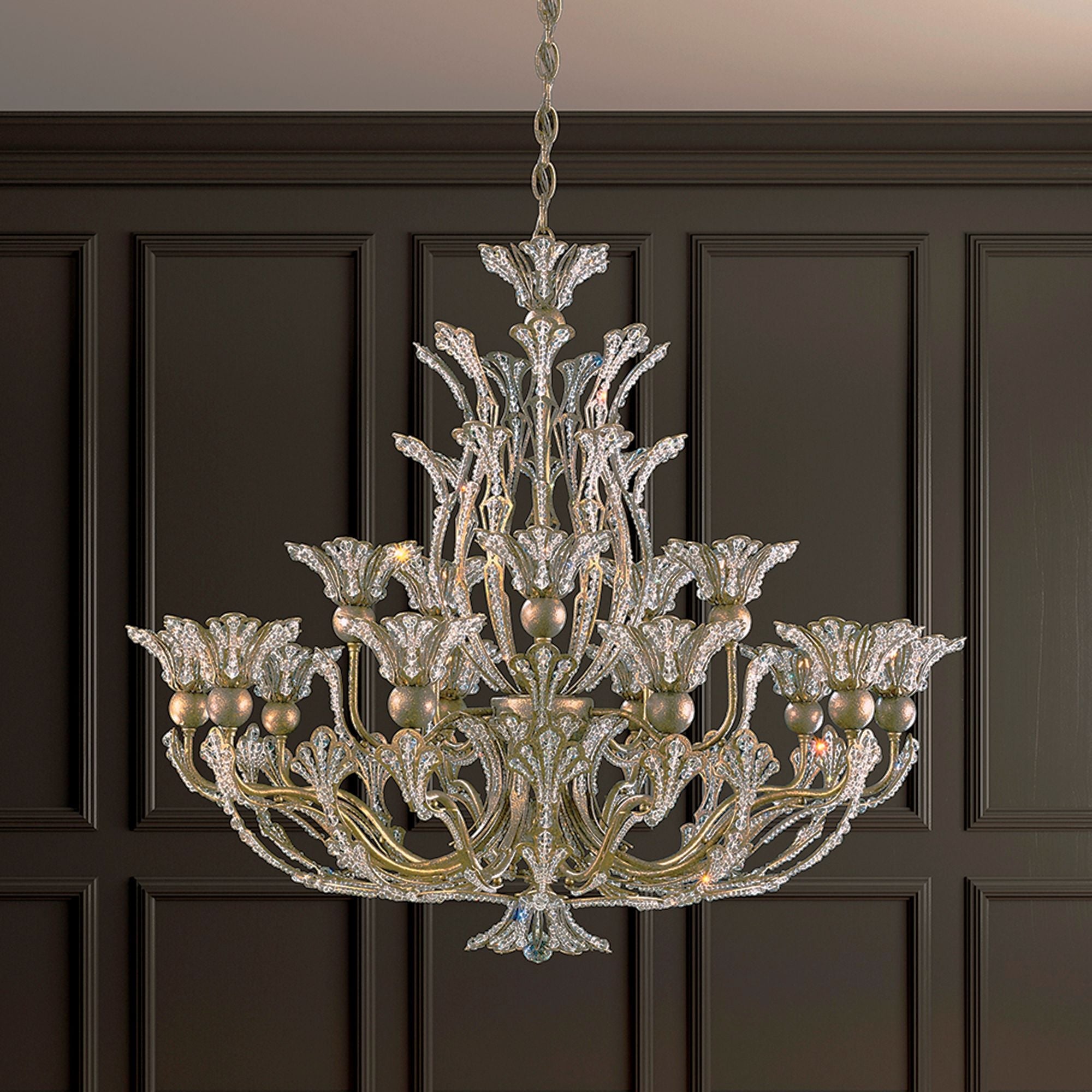 Rivendell 27"H X 16-Light Crystal Chandelier