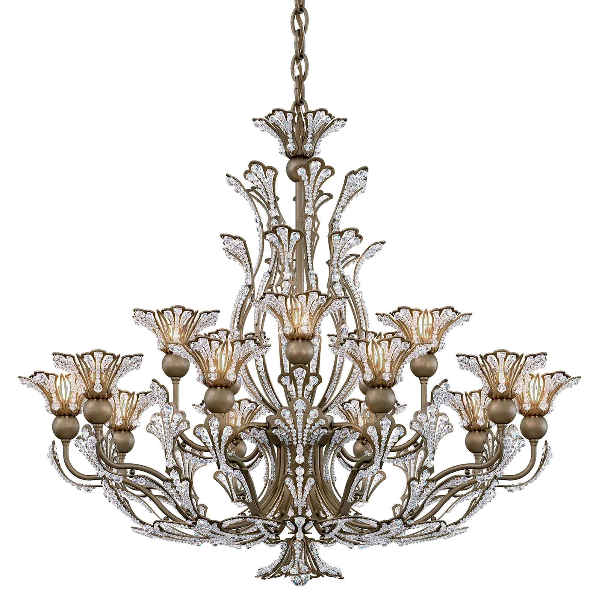 Rivendell 27"H X 16-Light Crystal Chandelier detail view 3
