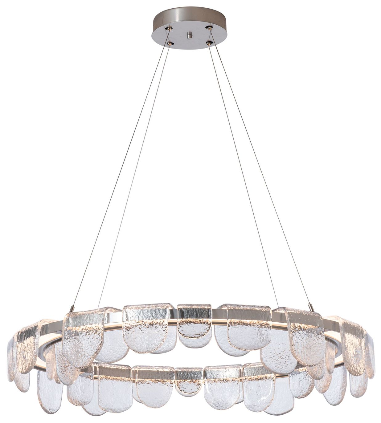 Riverbed 39.6" Wide Sterling Circular LED Chandelier
