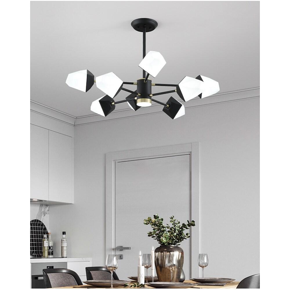 Geometrical Light Metal Acrylic Chandelier