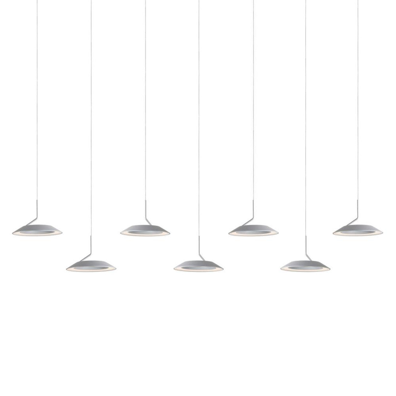 Royyo Pendant, 13-Light, Circular, LED, Matte White, Gold Accent, Matte White Canopy, 22"W (RYP-C13-SW-MWG 407UELC)