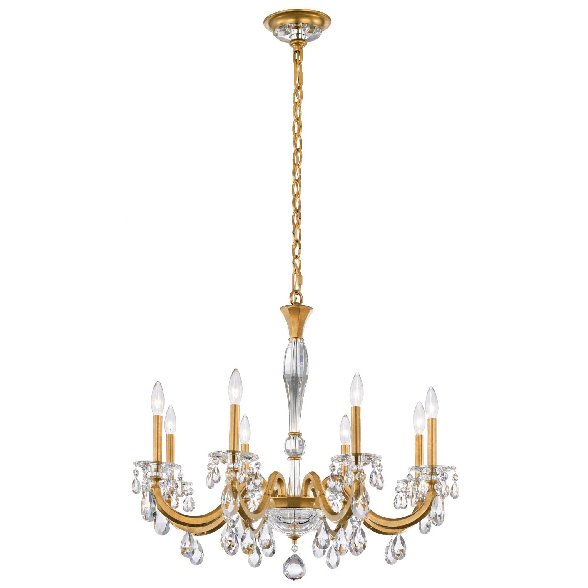 San Marco 26.8"H X 32.3"W 8-Light Crystal Chandelier