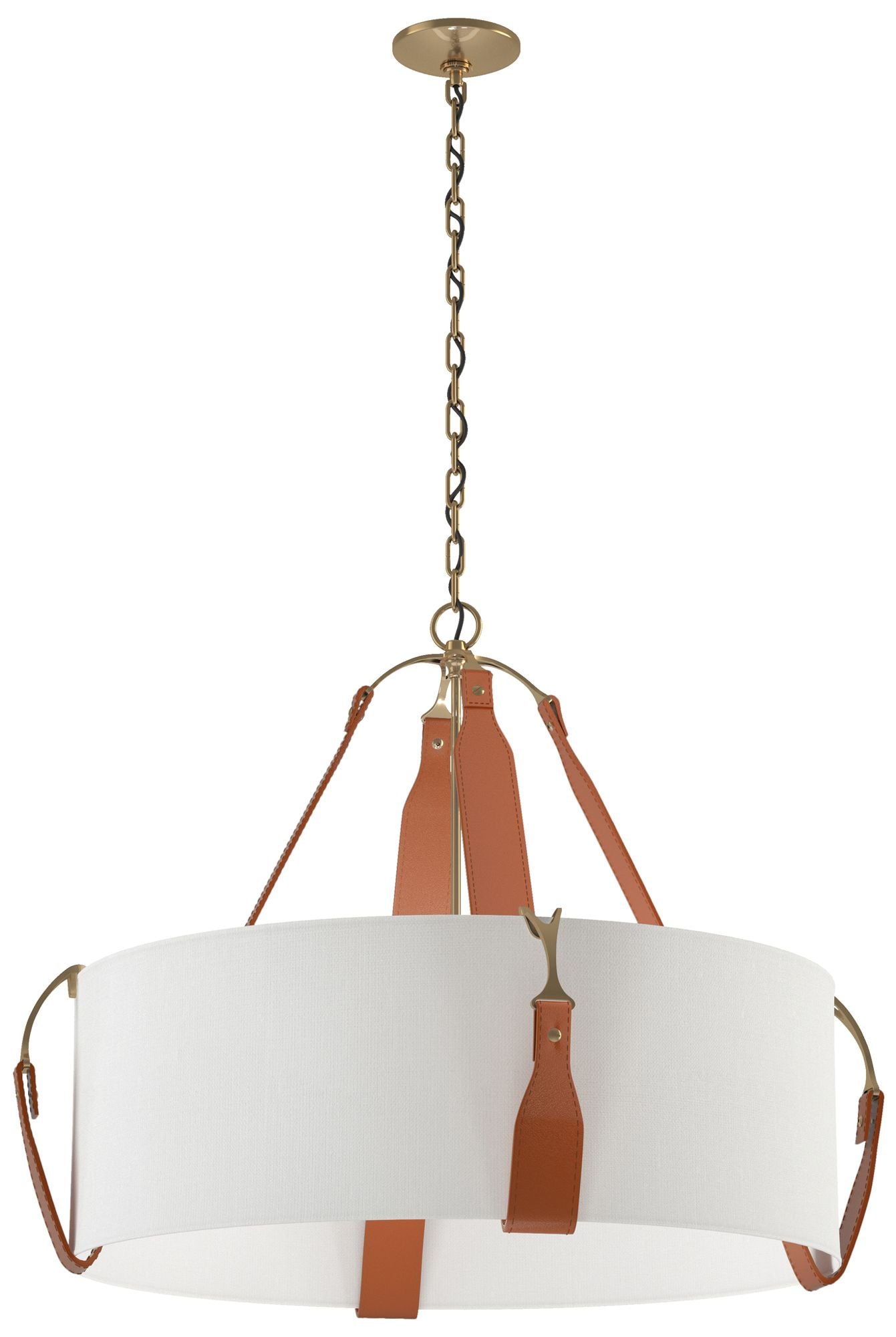 Saratoga 31.9"W Chestnut Accented Antique Chandelier
