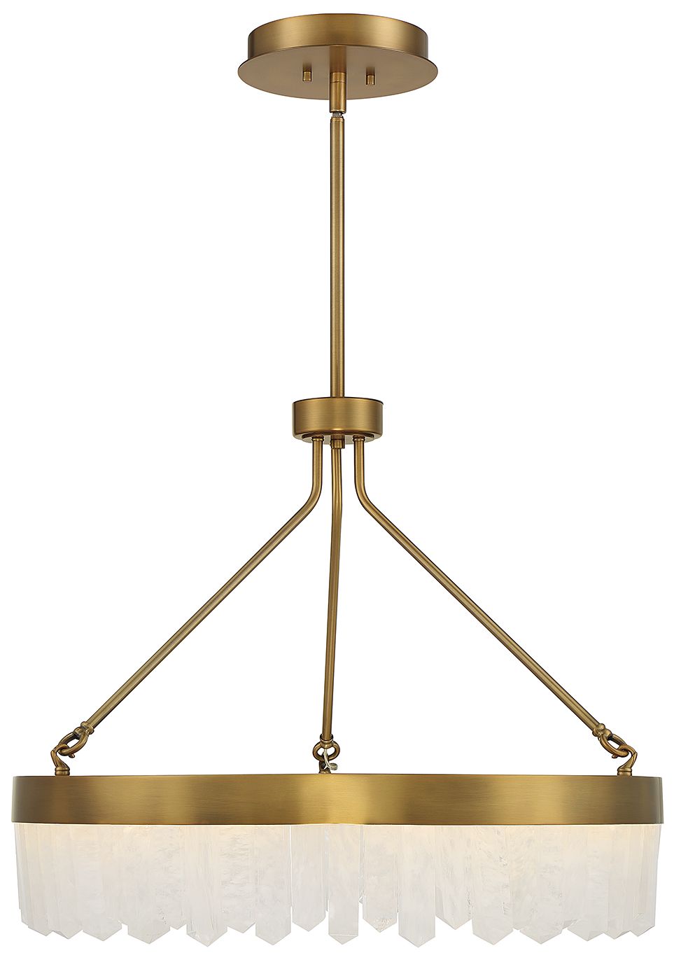 Landon 27" Wide Warm Brass Integrated LED Pendant