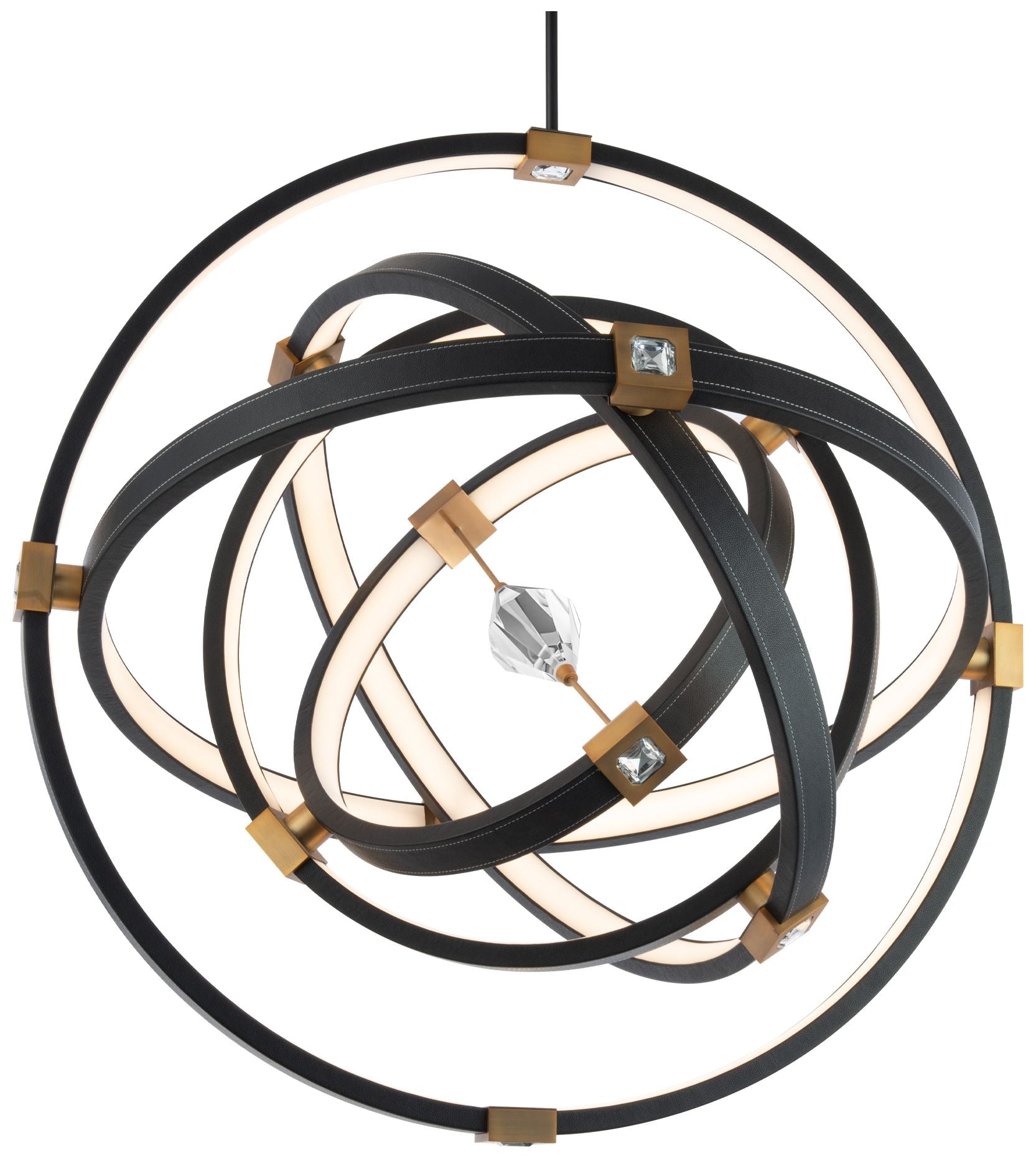 Beyond Atomic 36.44" Wide Black Chandelier