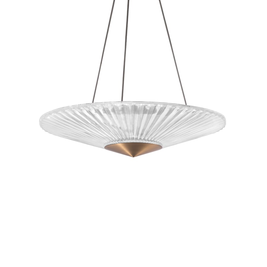 Origami 24" Wide LED Crystal Pendant