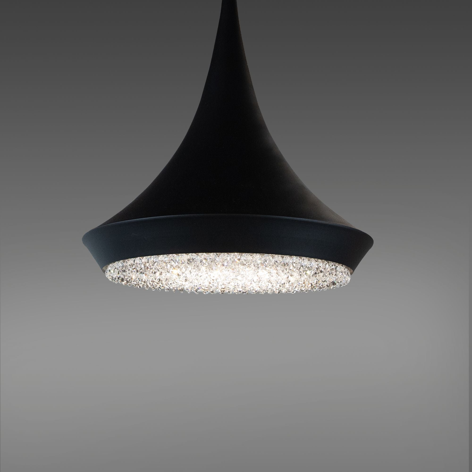 Verita 18" Wide Black Clear Pendant Light