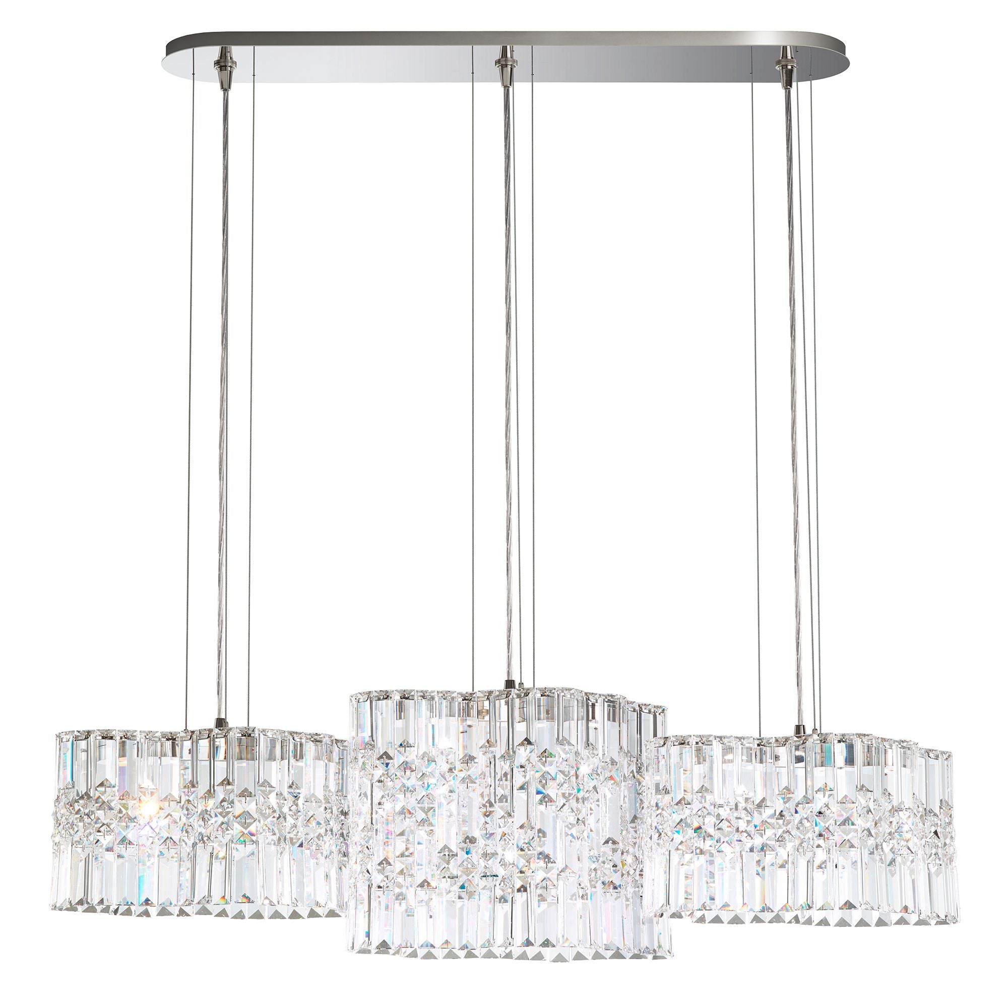Selene 11"H X 6-Light Crystal Pendant in Polished