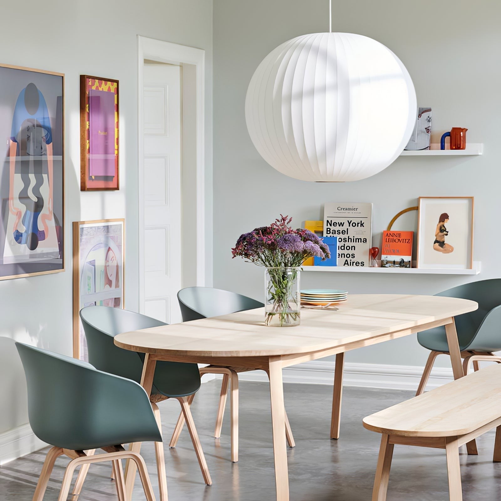 Silk Bubble Pendant Light