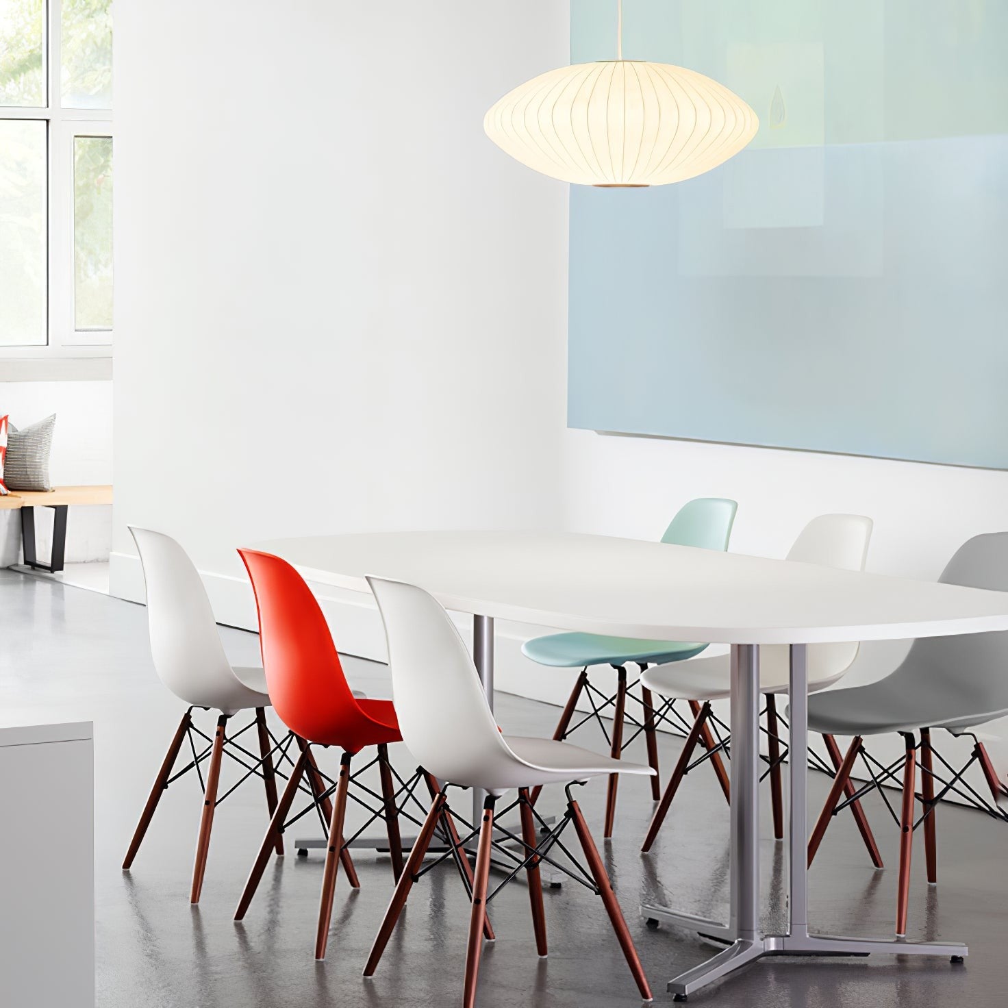Silk Bubble Pendant Light