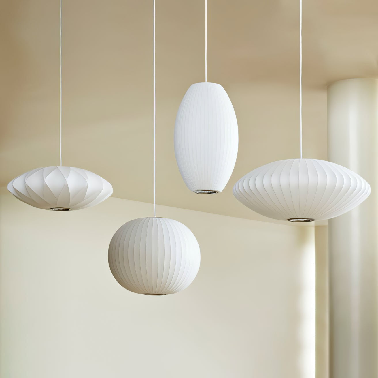 Silk Bubble Pendant Light