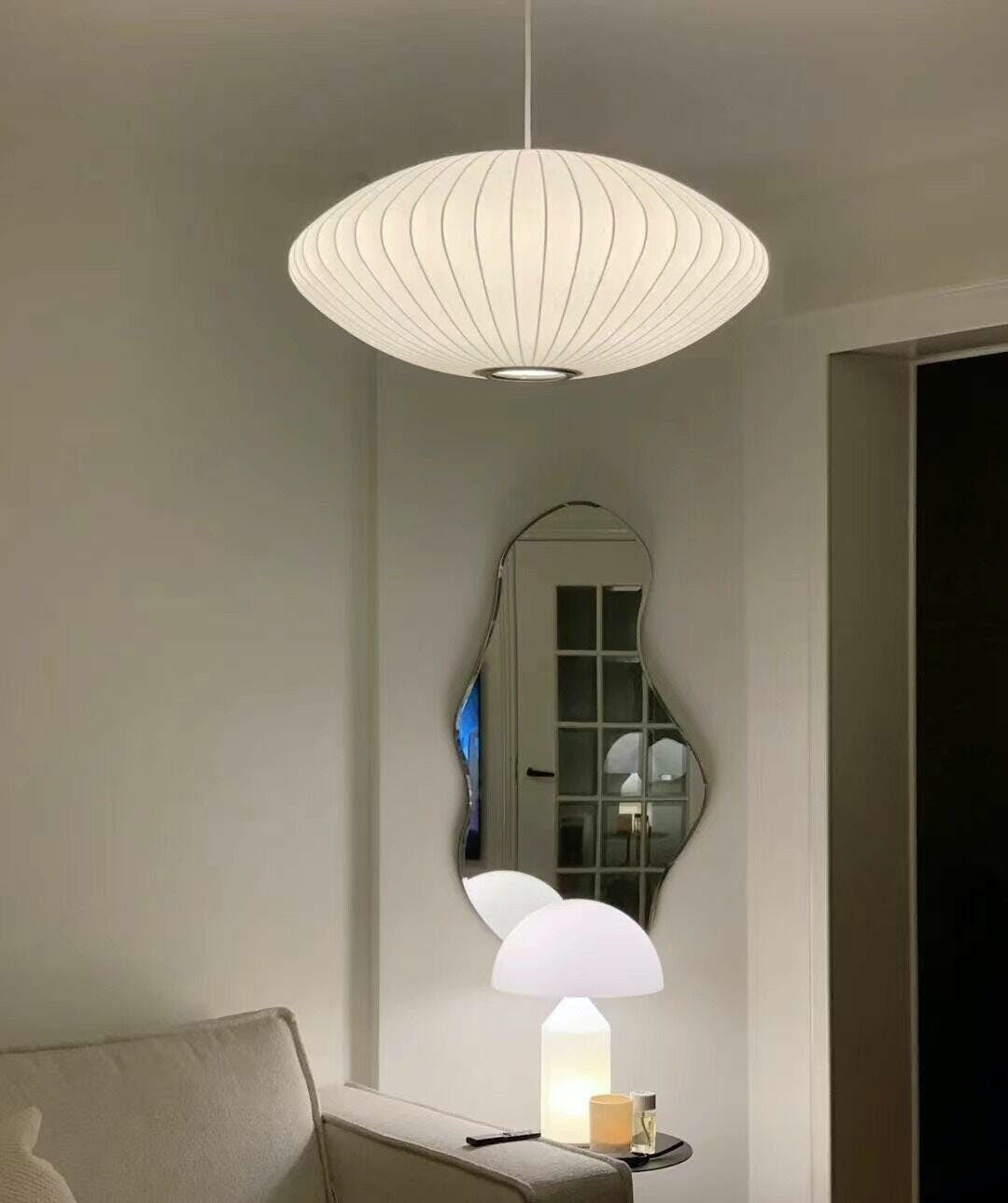 Silk Bubble Pendant Light