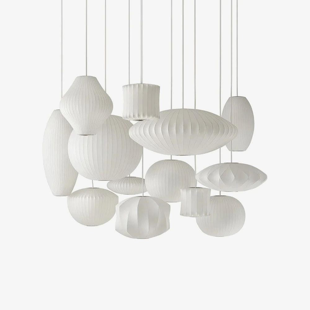 Silk Bubble Pendant Light