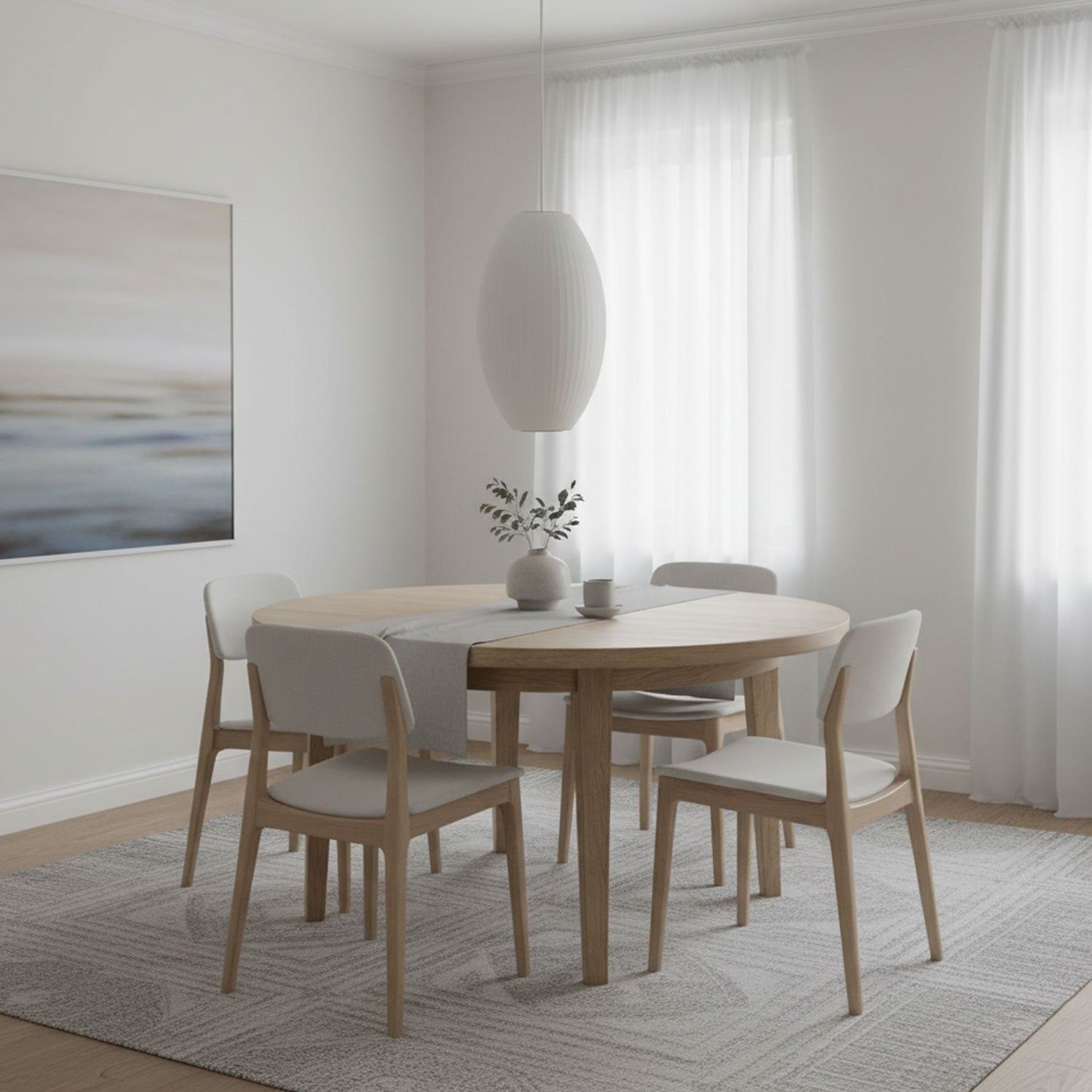 Silk Bubble Pendant Light