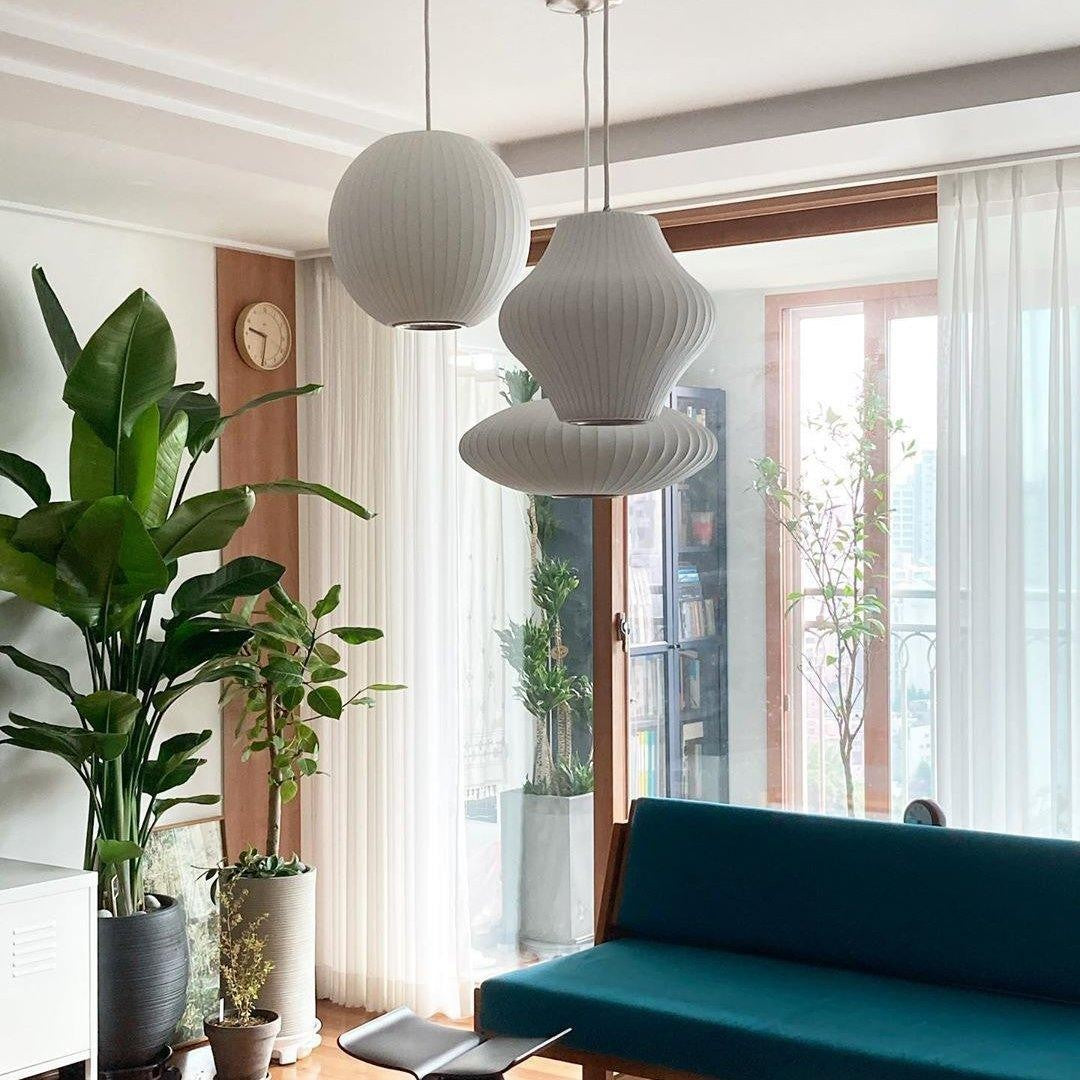 Silk Bubble Pendant Light